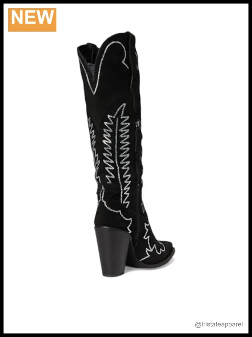Dingo Suede Over the Knee Boots Equestrian Mid Heel Snip Toe Zipper